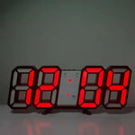 Modern LED Digital Wall & Desk Clock – Sleek Alarm Clock for Bedroom, Living Room, or Office Decor