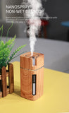 300ML Ultrasonic Wood Grain Diffuser – USB Humidifier with LED Light