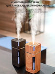 300ML Ultrasonic Wood Grain Diffuser – USB Humidifier with LED Light