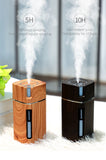 300ML Ultrasonic Wood Grain Diffuser – USB Humidifier with LED Light