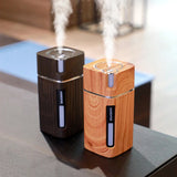 300ML Ultrasonic Wood Grain Diffuser – USB Humidifier with LED Light